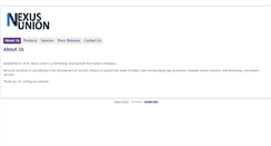 Desktop Screenshot of nexusunion.com