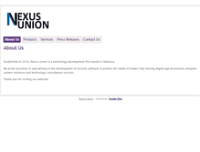 Tablet Screenshot of nexusunion.com